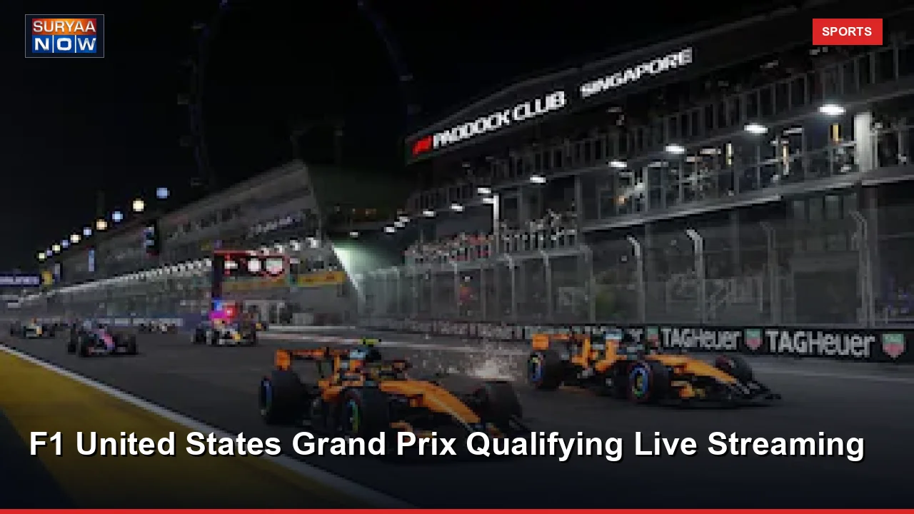 F1 United States Grand Prix Qualifying Live Streaming