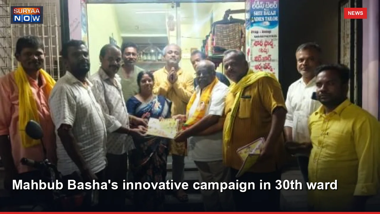Mahbub Basha's innovative campaign in 30th ward
