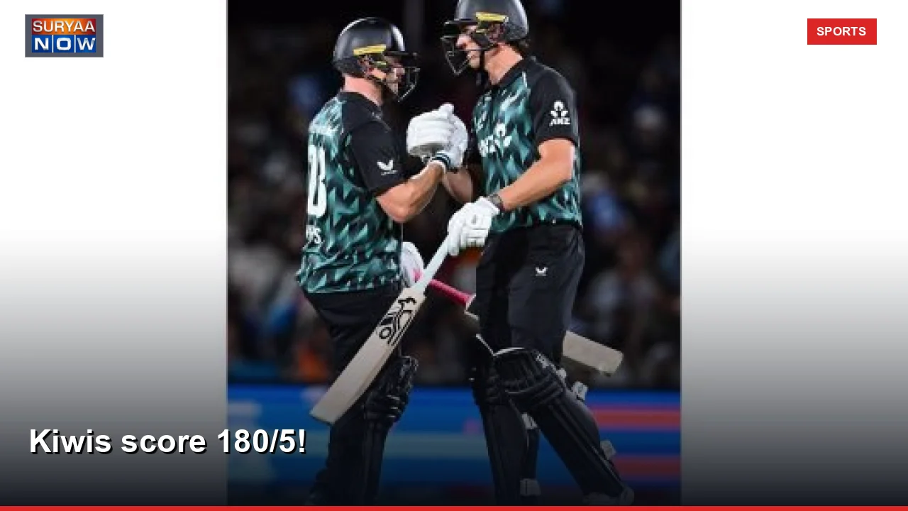 Kiwis score 180/5!