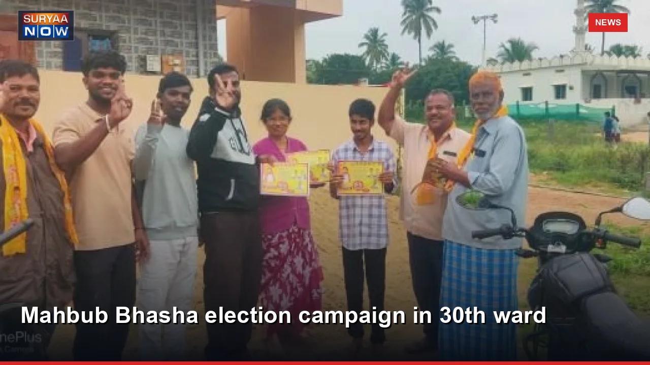 Mahbub Bhasha election campaign in 30th ward