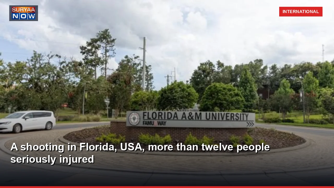 A shooting in Florida, USA, more than twelve people seriously injured