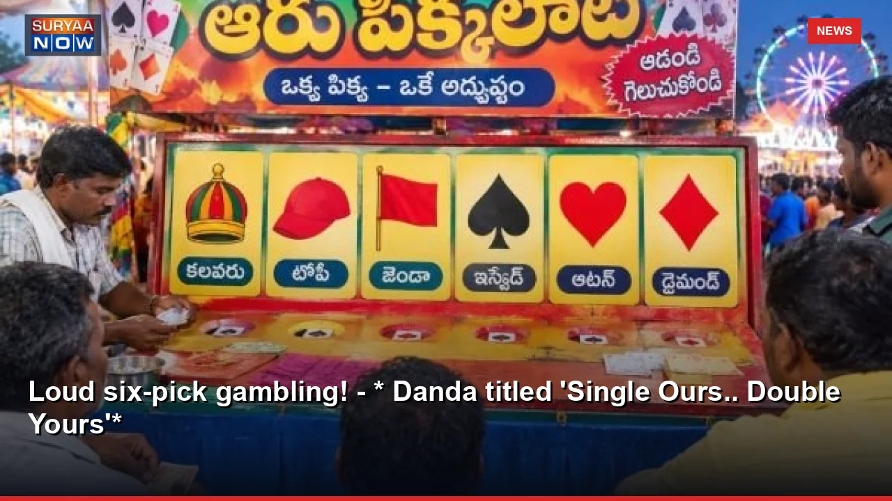 Loud six-pick gambling! - * Danda titled 'Single Ours.. Double Yours'*