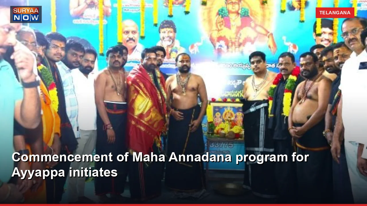 Commencement of Maha Annadana program for Ayyappa initiates