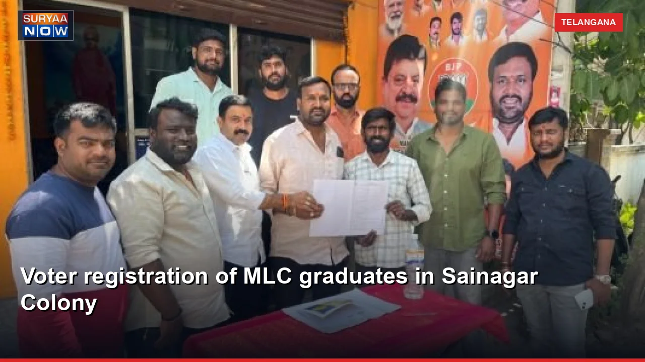 Voter registration of MLC graduates in Sainagar Colony