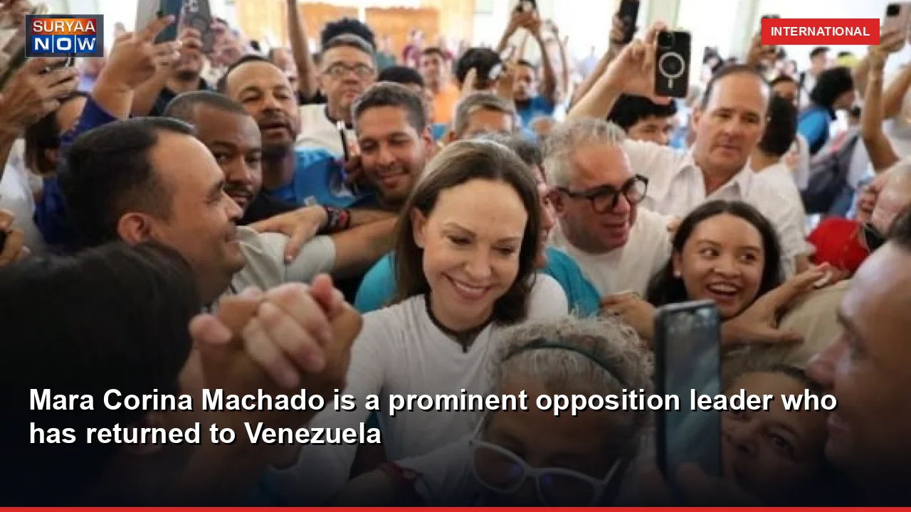 Mara Corina Machado is a prominent opposition leader who has returned to Venezuela