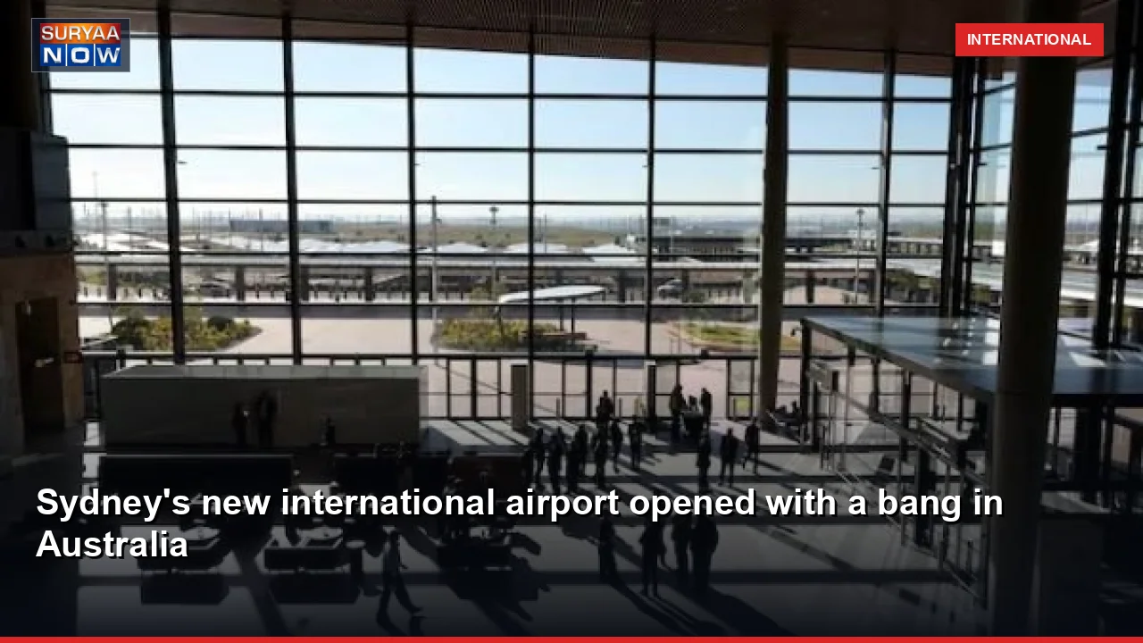 Sydney's new international airport opened with a bang in Australia