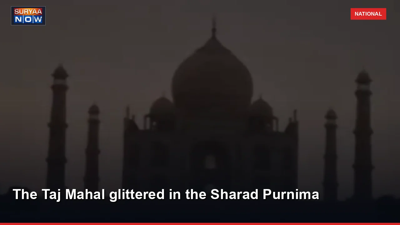 The Taj Mahal glittered in the Sharad Purnima