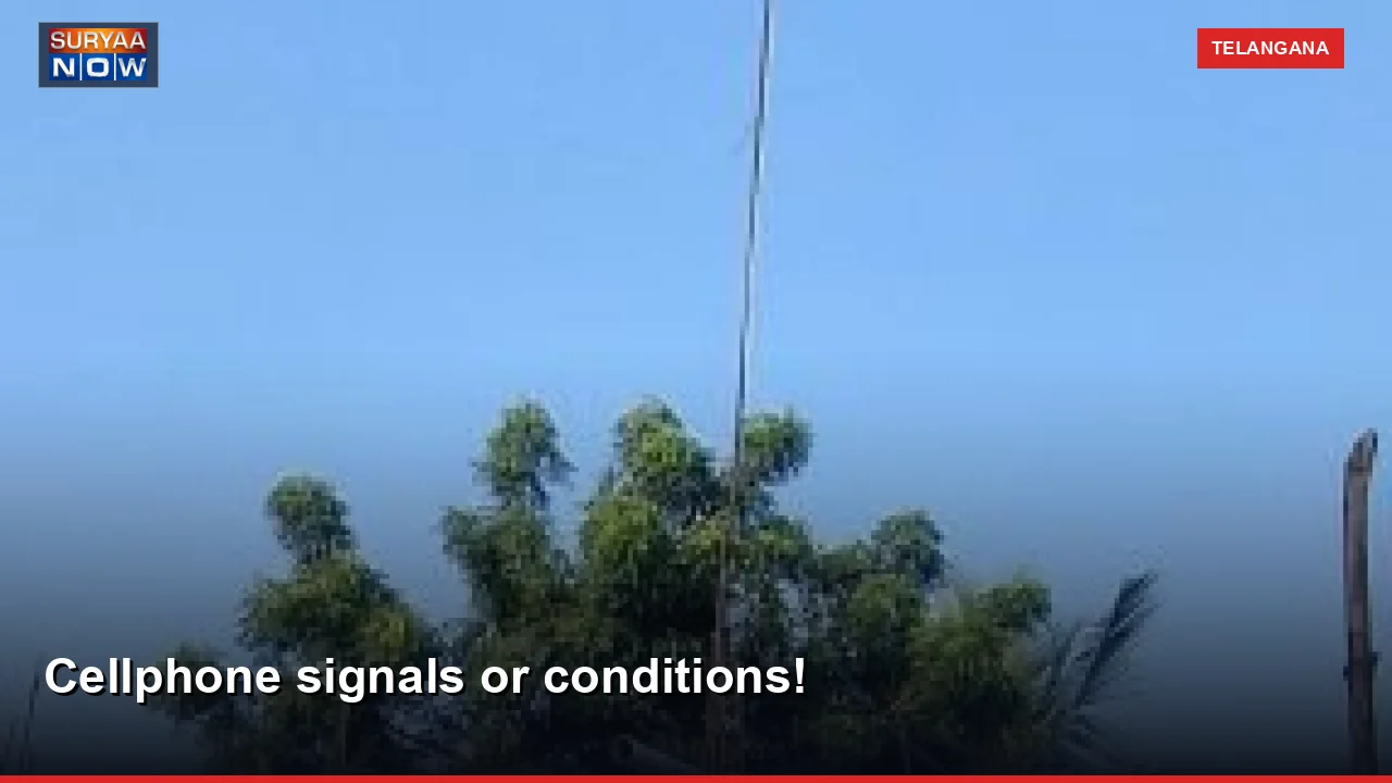 Cellphone signals or conditions!