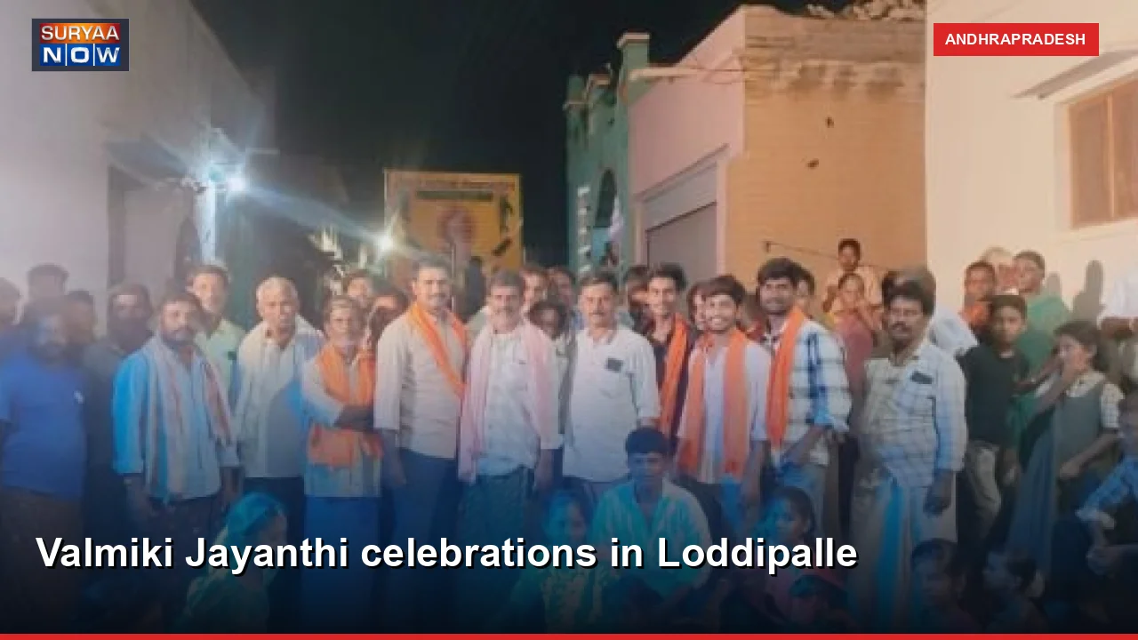 Valmiki Jayanthi celebrations in Loddipalle