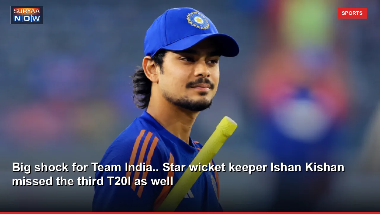 Big shock for Team India.. Star wicket keeper Ishan Kishan missed the third T20I as well