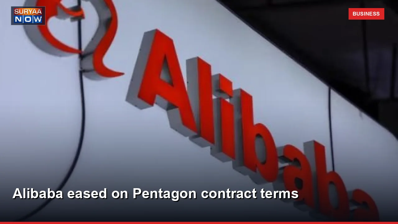 Alibaba eased on Pentagon contract terms
