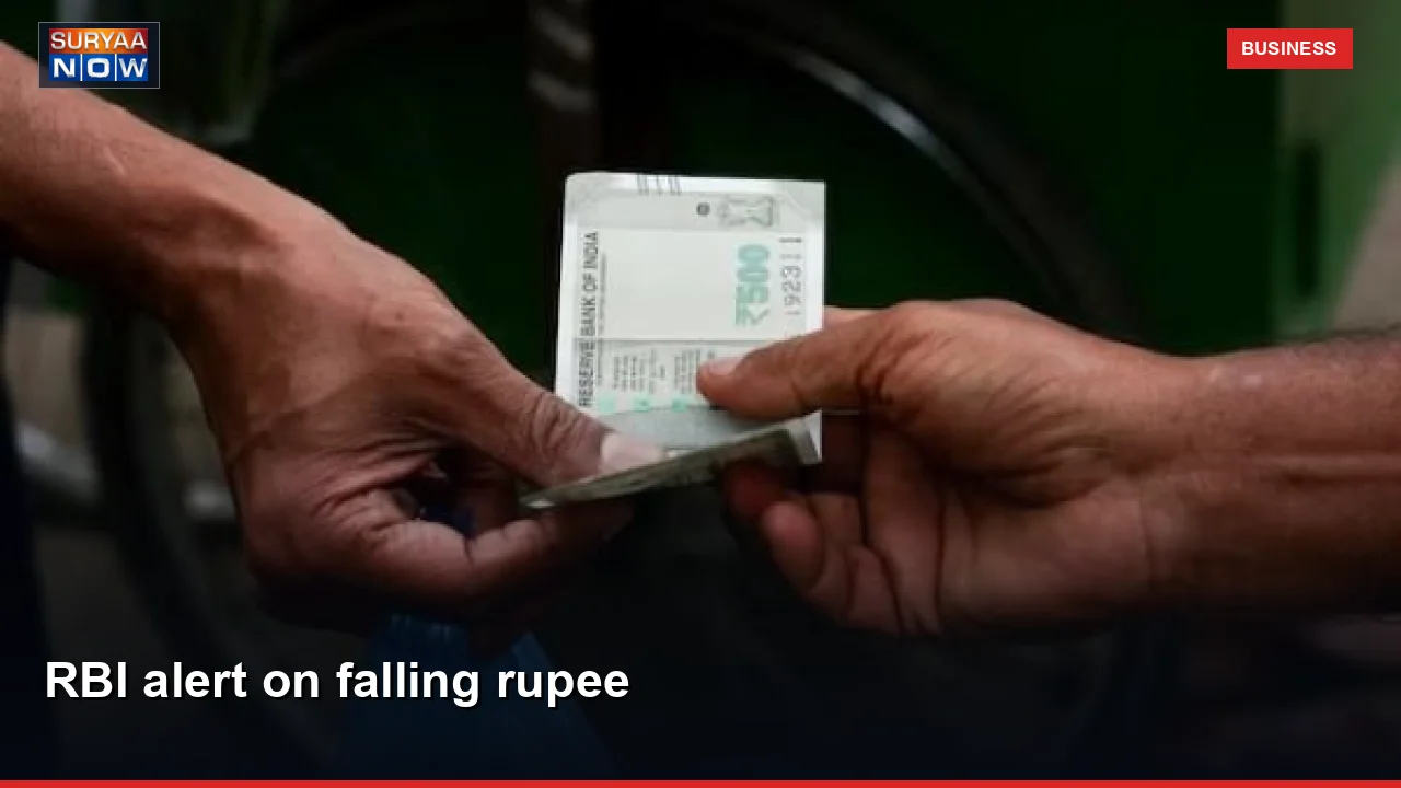 RBI alert on falling rupee