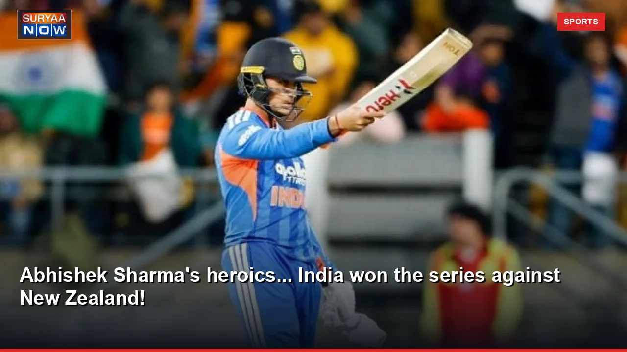 Abhishek Sharma's heroics... India won the series against New Zealand!