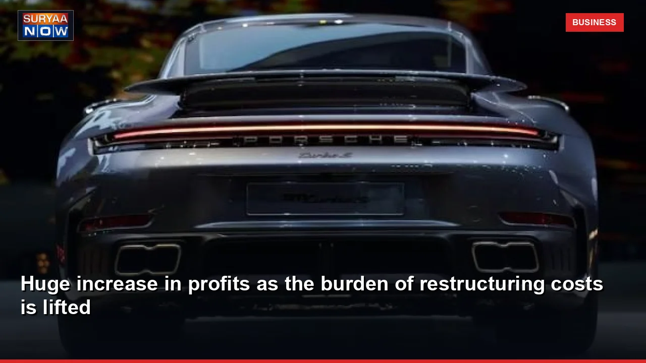 Huge increase in profits as the burden of restructuring costs is lifted