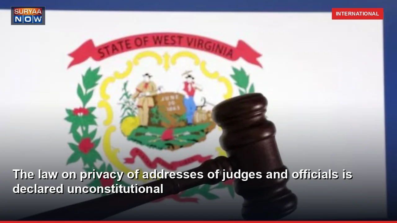 The law on privacy of addresses of judges and officials is declared unconstitutional