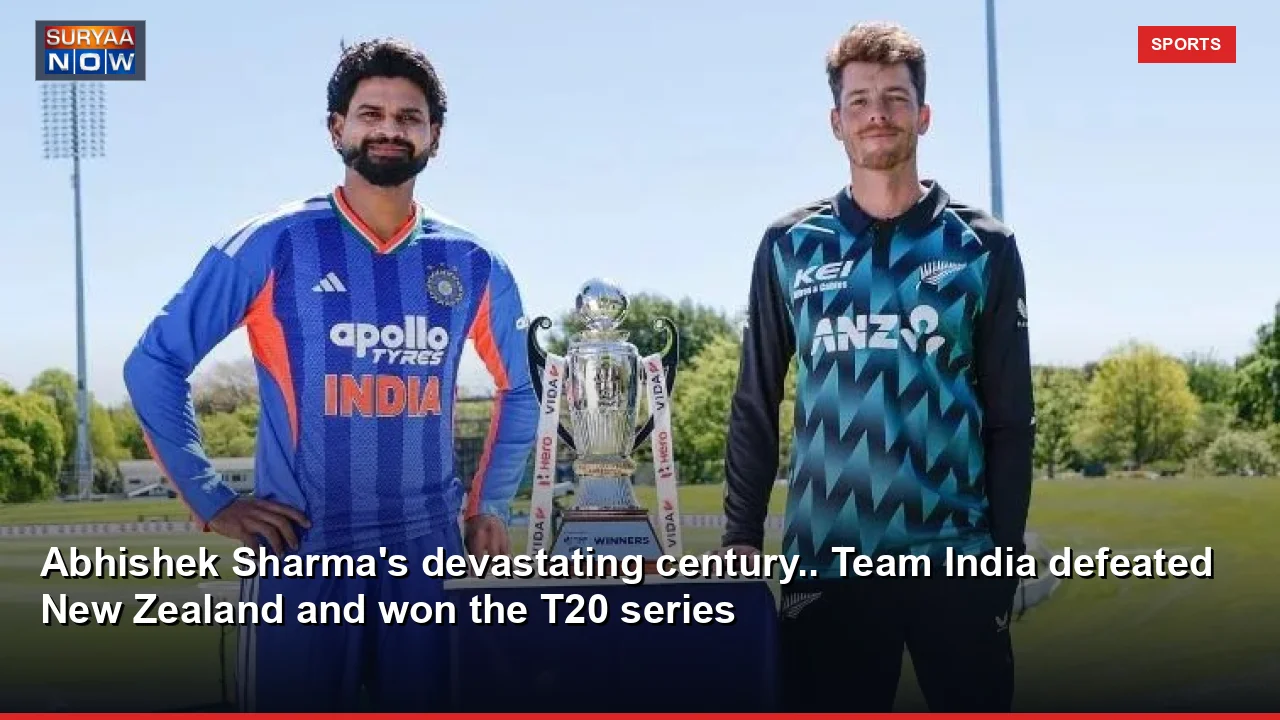 Abhishek Sharma's devastating century.. Team India defeated New Zealand and won the T20 series