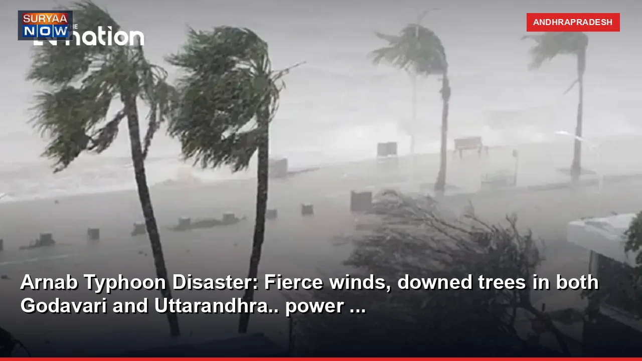 Arnab Typhoon Disaster: Fierce winds, downed trees in both Godavari and Uttarandhra.. power ...