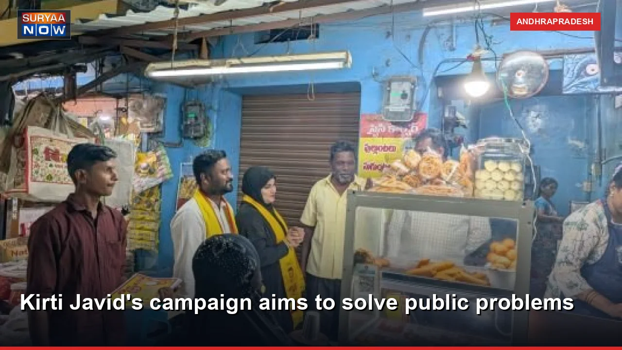 Kirti Javid's campaign aims to solve public problems