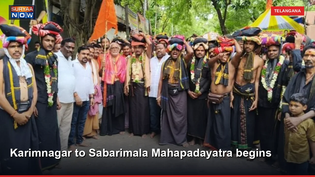 Karimnagar to Sabarimala Mahapadayatra begins