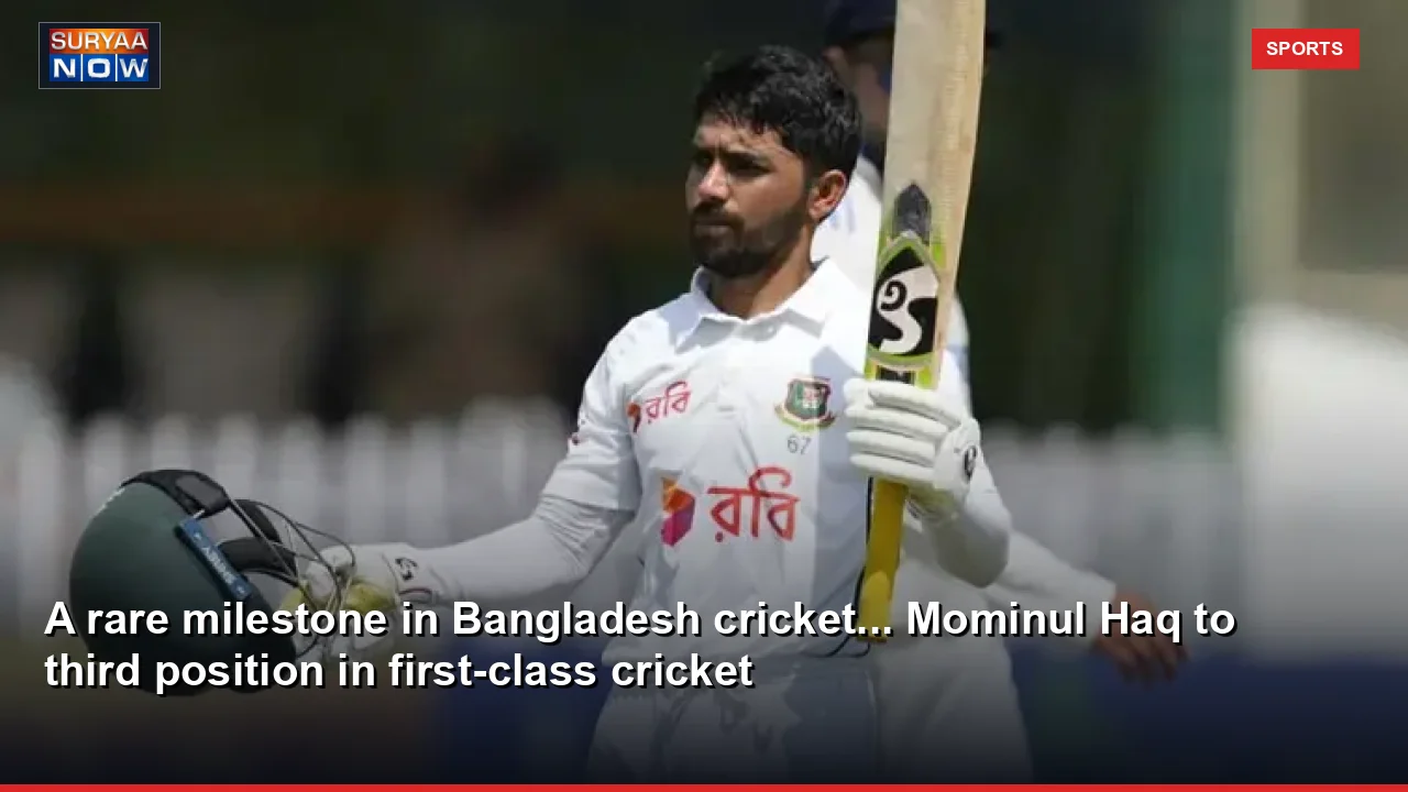 A rare milestone in Bangladesh cricket... Mominul Haq to third position in first-class cricket