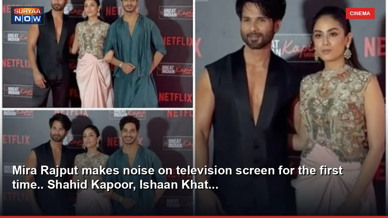 Mira Rajput makes noise on television screen for the first time.. Shahid Kapoor, Ishaan Khat...