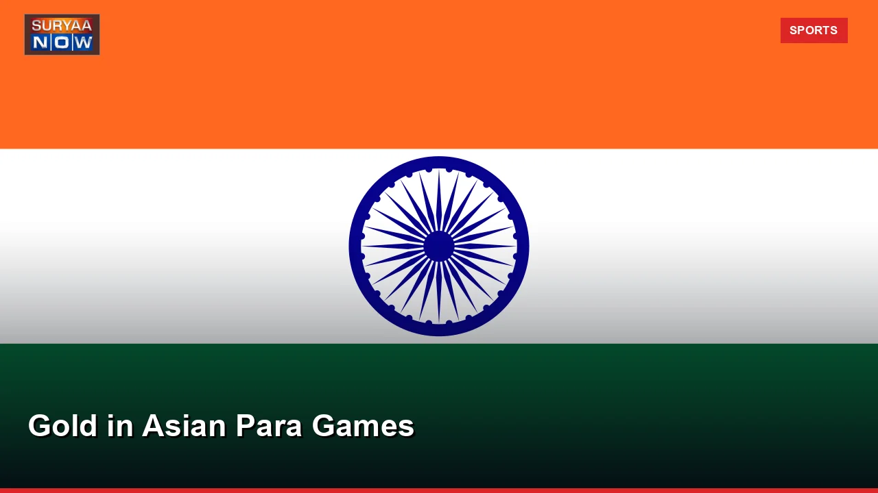 Gold in Asian Para Games