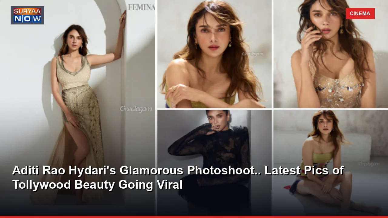 Aditi Rao Hydari's Glamorous Photoshoot.. Latest Pics of Tollywood Beauty Going Viral