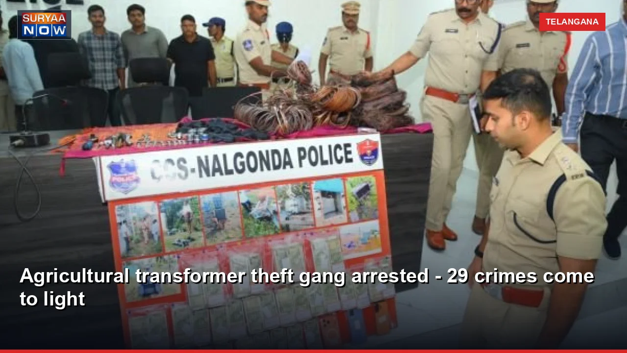 Agricultural transformer theft gang arrested - 29 crimes come to light