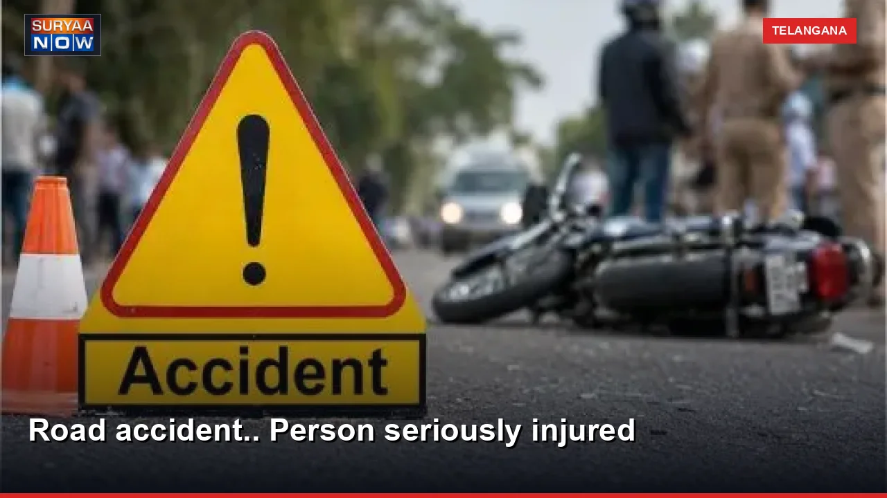 Road accident.. Person seriously injured
