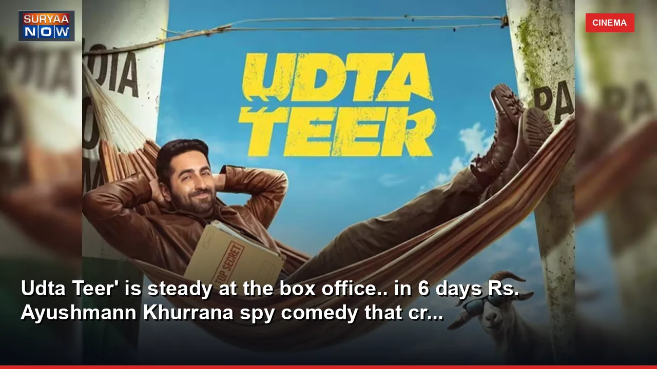 Udta Teer' is steady at the box office.. in 6 days Rs. Ayushmann Khurrana spy comedy that cr...