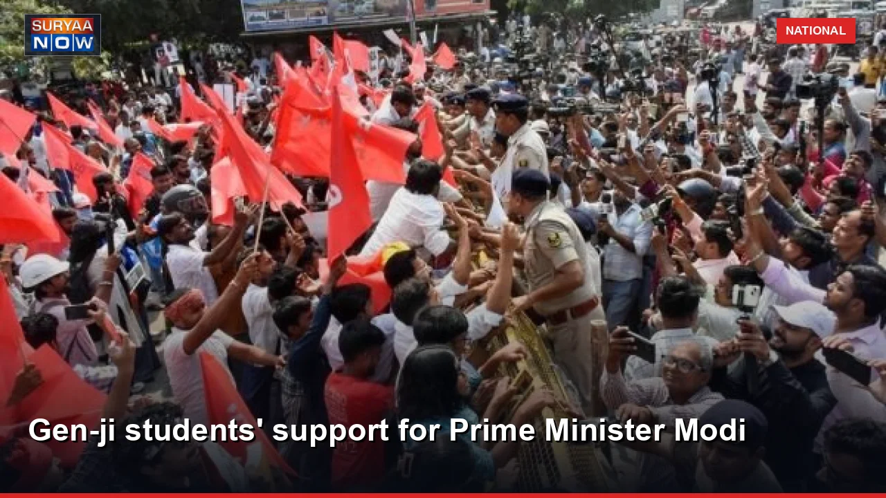 Gen-ji students' support for Prime Minister Modi