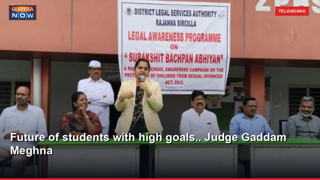 Future of students with high goals.. Judge Gaddam Meghna