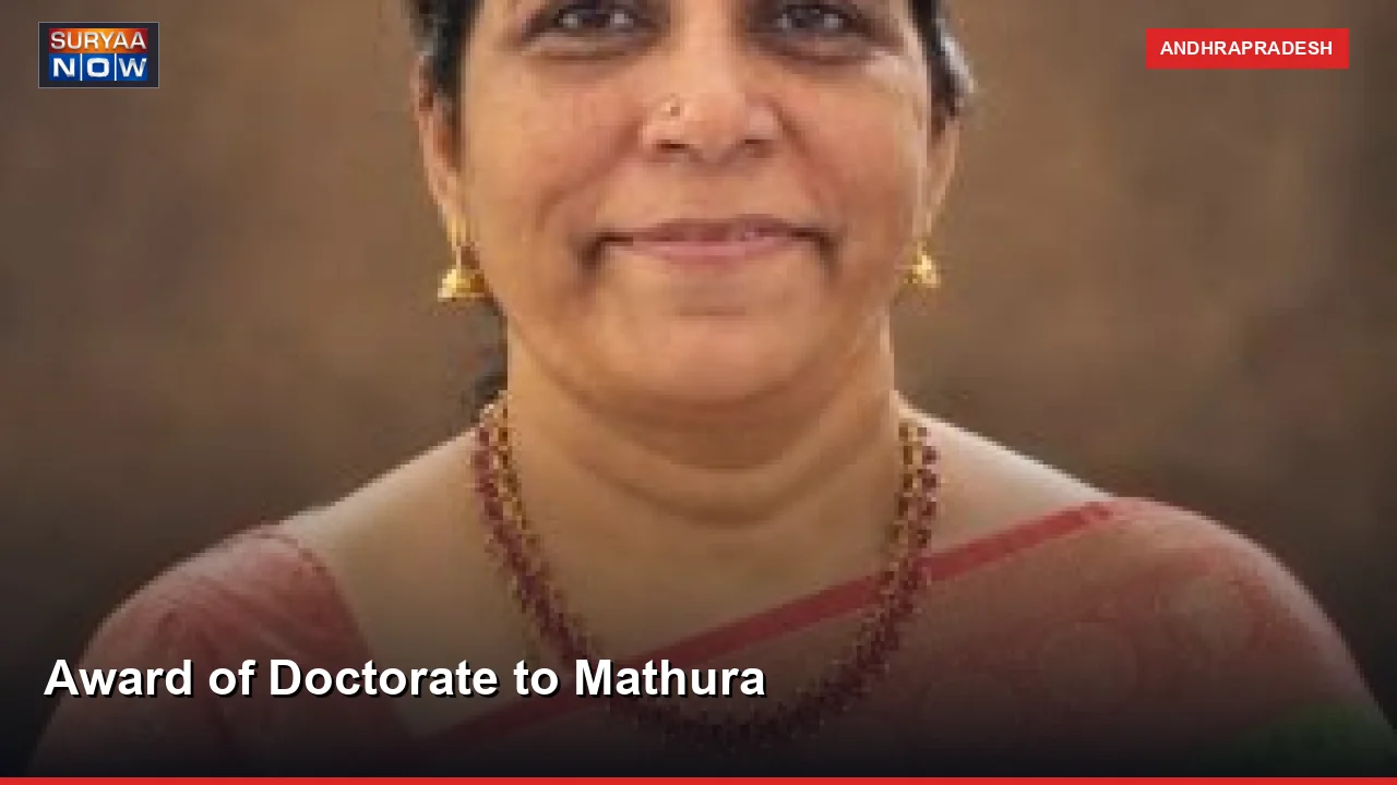 Award of Doctorate to Mathura