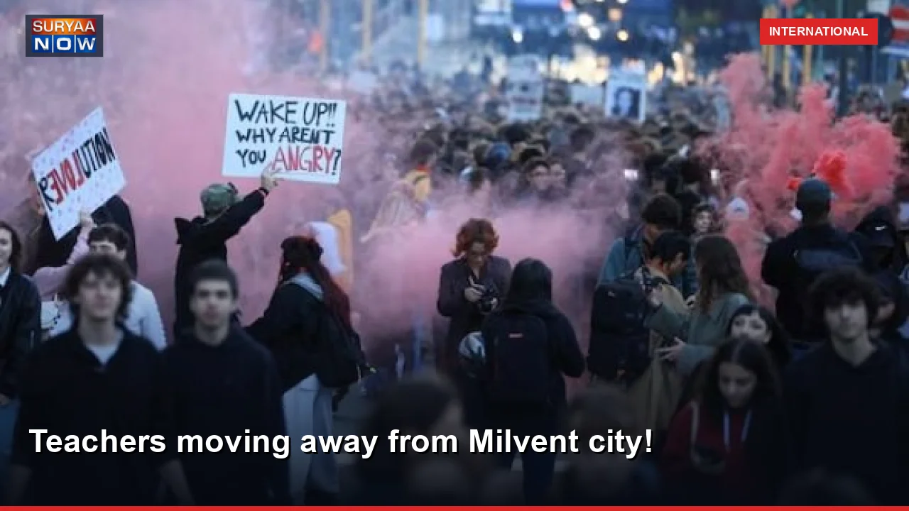 Teachers moving away from Milvent city!