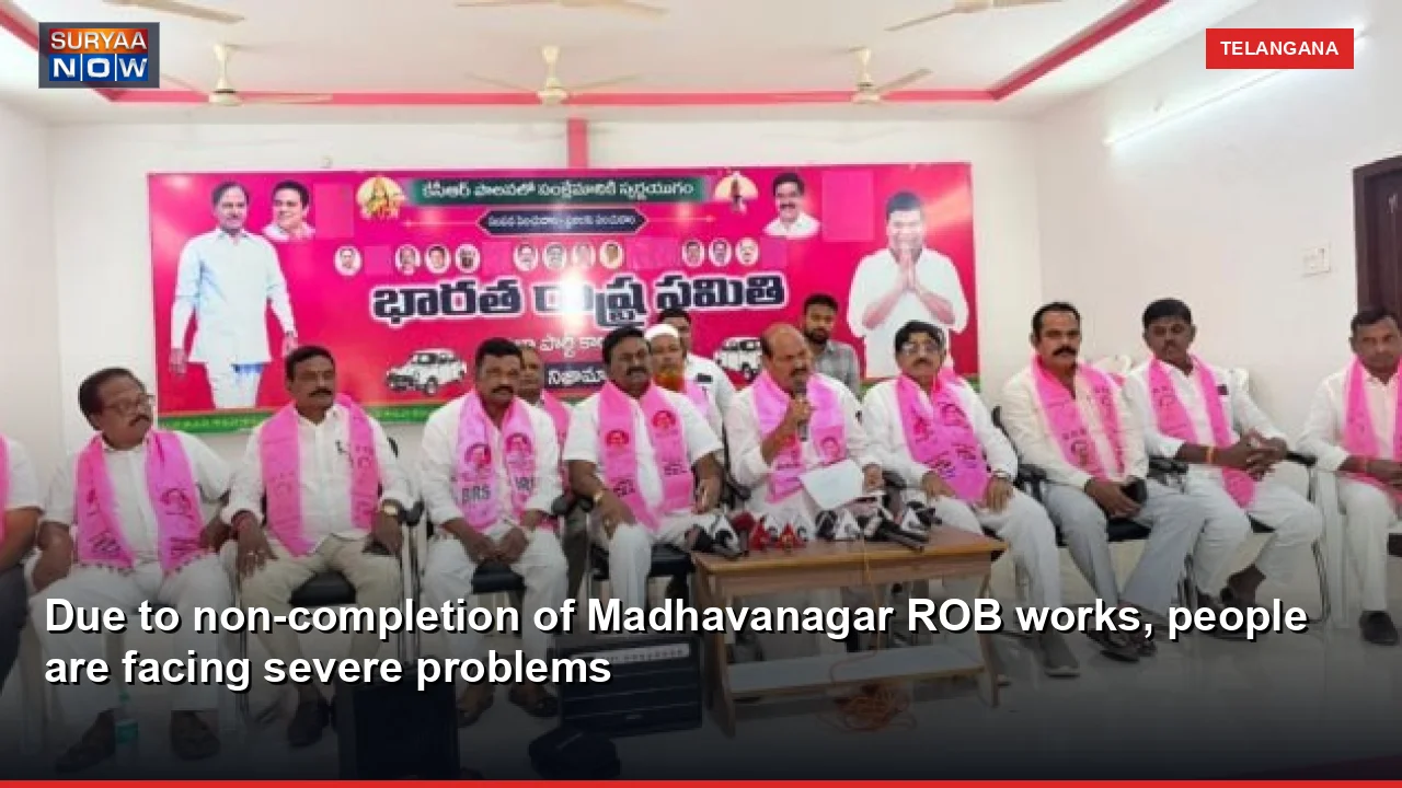 Due to non-completion of Madhavanagar ROB works, people are facing severe problems