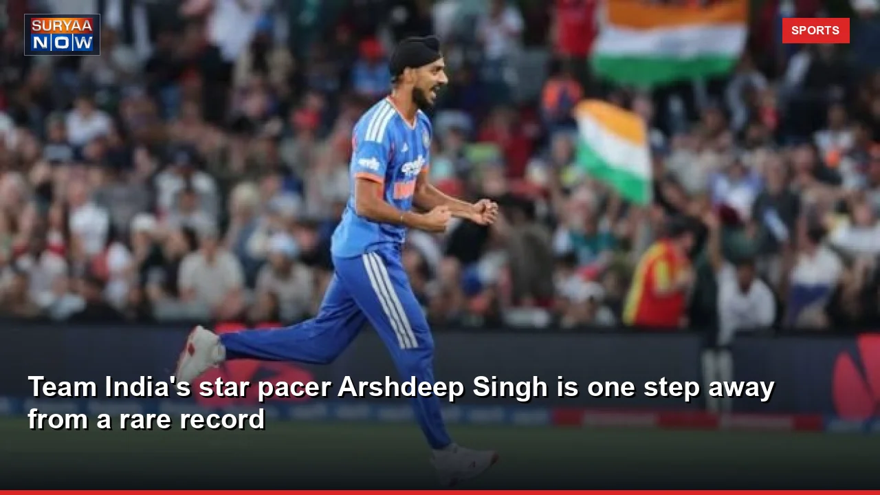 Team India's star pacer Arshdeep Singh is one step away from a rare record