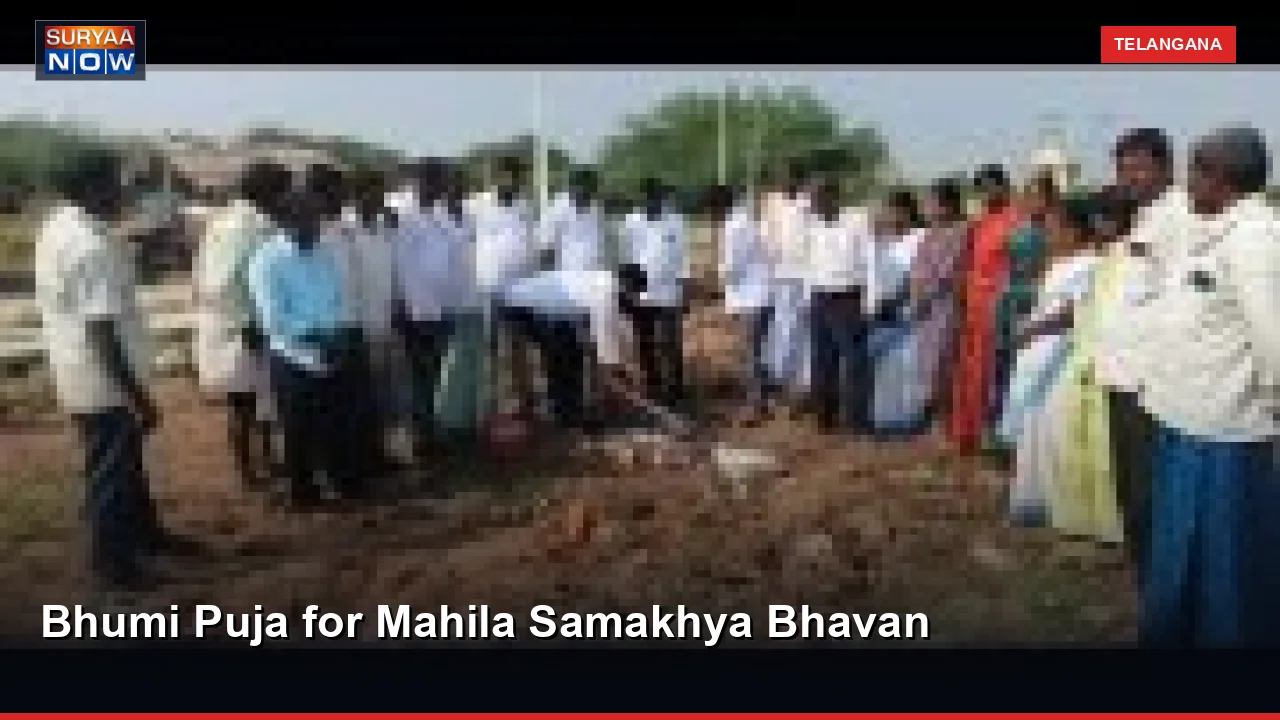 Bhumi Puja for Mahila Samakhya Bhavan