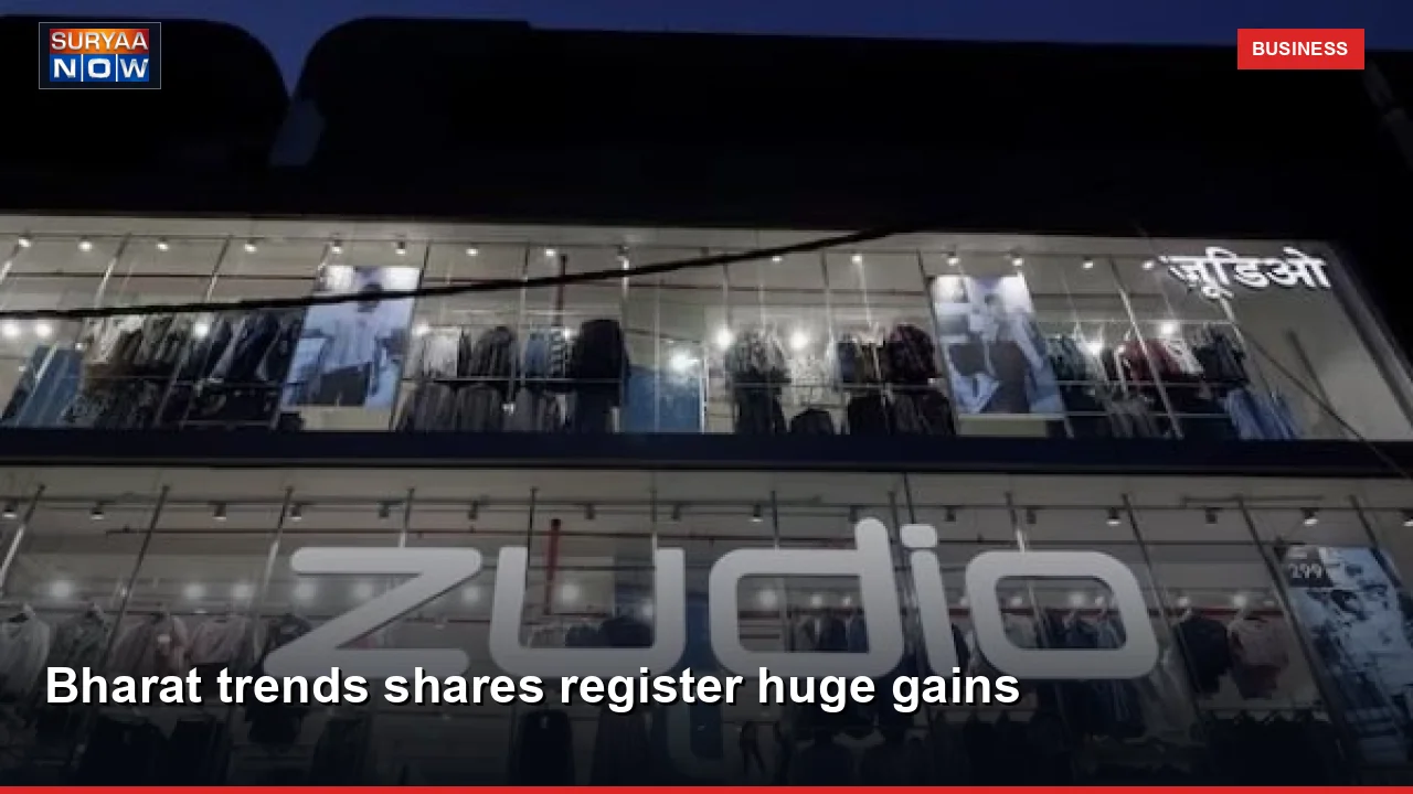 Bharat trends shares register huge gains