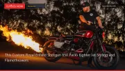 This Custom Royal Enfield Shotgun 650 Packs Fighter Jet Styling and Flamethrowers