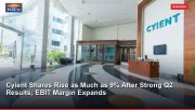 Cyient Shares Rise as Much as 9% After Strong Q2 Results; EBIT Margin Expands