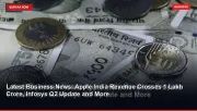 Latest Business News: Apple India Revenue Crosses ₹1 Lakh Crore, Infosys Q2 Update and More