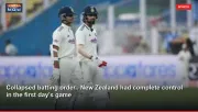 Collapsed batting order.. New Zealand had complete control in the first day's game