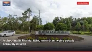 A shooting in Florida, USA, more than twelve people seriously injured