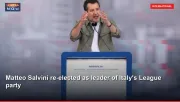 Matteo Salvini re-elected as leader of Italy's League party