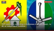 YCP candidates contesting in 6 divisions in Nellore Rural... In 48, an independent candidate...