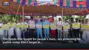 The hands that fought for people's lives.. are protesting for justice today. Don't forget th...