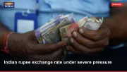 Indian rupee exchange rate under severe pressure