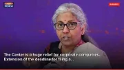 The Center is a huge relief for corporate companies.. Extension of the deadline for filing a...
