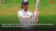 Ayush Badoni's heroics in Ranji Trophy.. Another devastating century after his double centur...