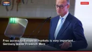 Free access to European markets is very important... Germany leader Friedrich Merz